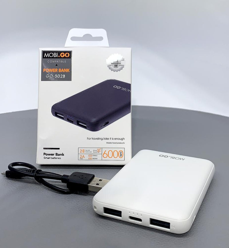 Mobigo GO-502B 6000mah smart batteries power bank RRP $32.00