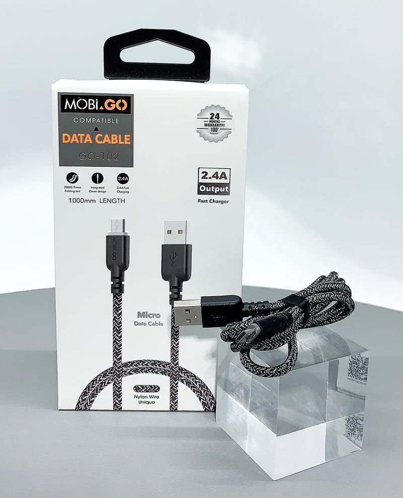 Mobigo GO-102/1M micro fast braided cable RRP $15.00