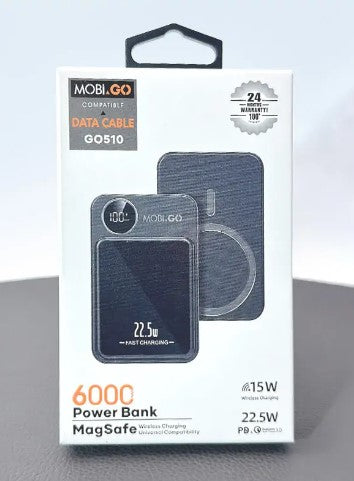 Mobigo 6000 Mah MagSafe Wireless Power Bank GO510 RRP $55.00