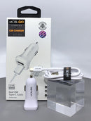 Mobigo GO-204 dual USB fast car charger with type-c cable RRP $22.00