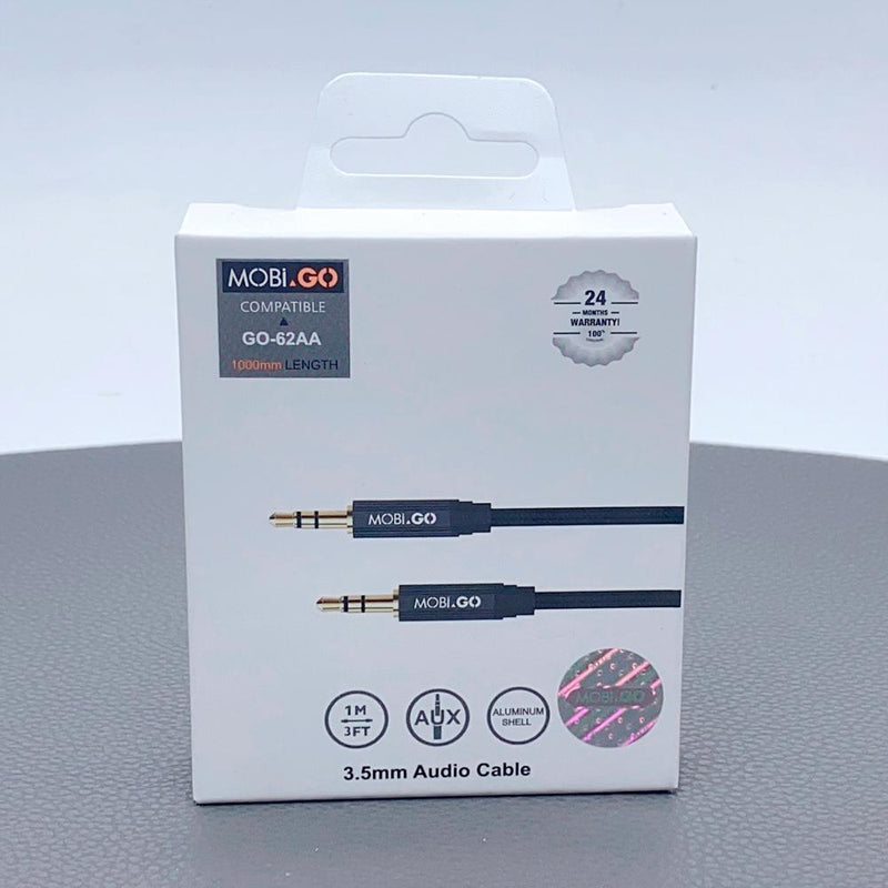 Mobigo 1m 3.5mm Aux cable GO-62AA RRP $14.00