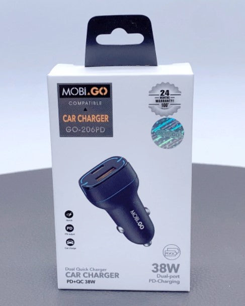 Mobigo PD38W car charger GO206PD RRP $26.00