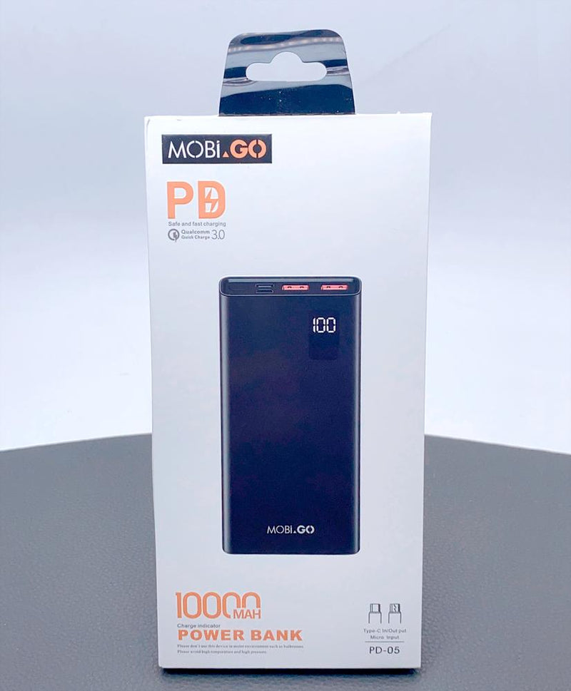 Mobigo QC3.0 PD 10000mah power bank PD-05 (with digital screen) RRP $90.00