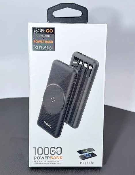 Mobigo 10000 mah MagSafe power bank with micro TYPE-c Lightning cable GO506 RRP $85.99