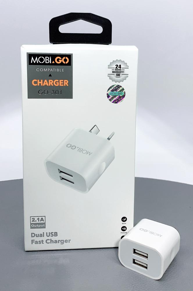 MOBIGO Dual USB Wall Charger RRP $22.00