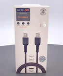 Mobigo 2m nylon PD 65W Type-C to Type-C cable GO-2TT RRP $18.00