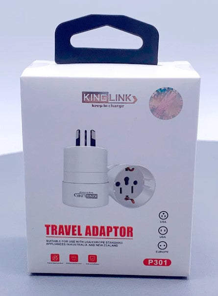 Kinglink travel adapter  P301  RRP $17.90