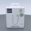 Mobigo 12cm lightning to aux 3.5mm headphone jack adapter GO-62AL RRP $14.00